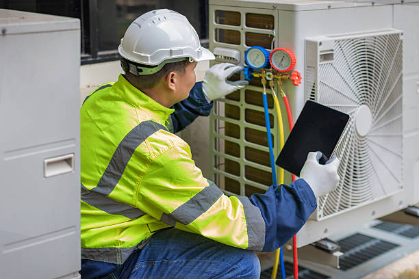 Professional Hvac technician working in Washington Crossing, PA